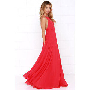 Lulus Mythical Kind Of Love Red Maxi Dress